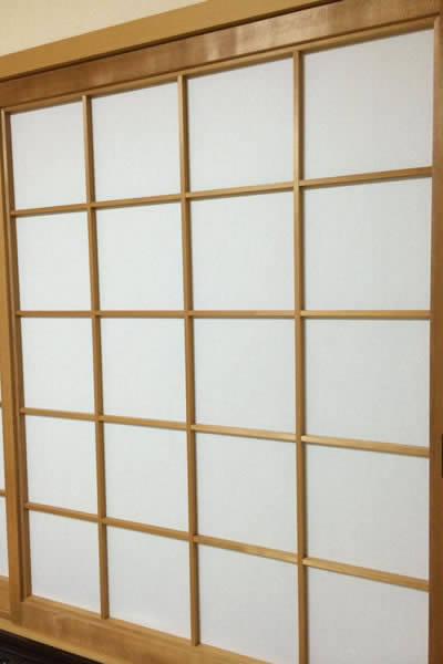 障子施工